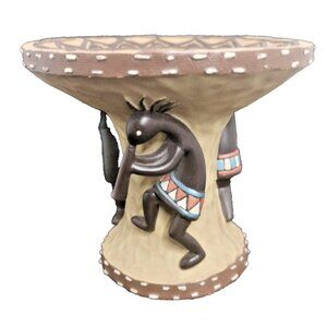 kokopelli Multicolor Resin Decorative Soap Dish Hand Painted